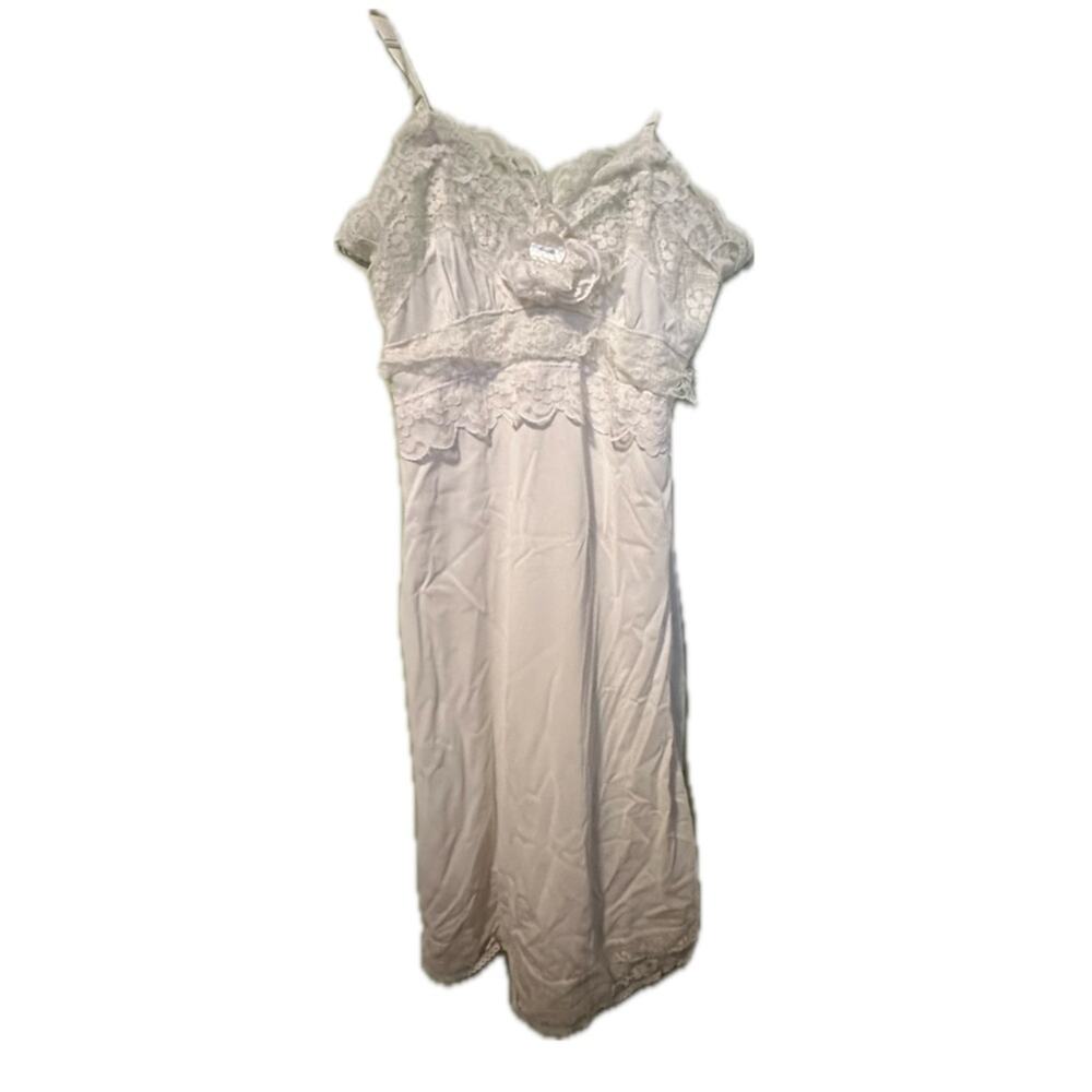 Vintage white lace slip